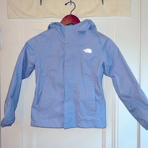 The North Face Resolve Reflective Kids Rain Jacket, Perwinkle Size Small 7 8